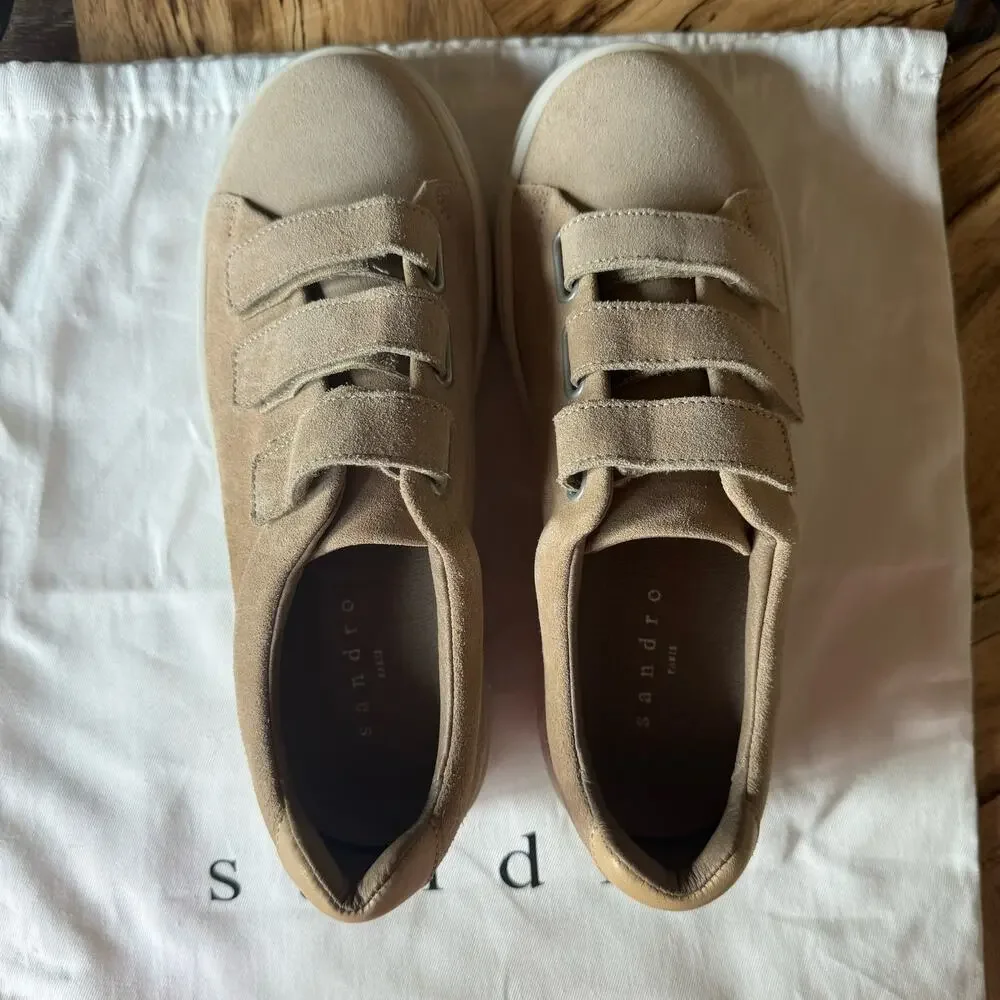 Sandro Anita Suede Sneakers - Picture 2 of 6